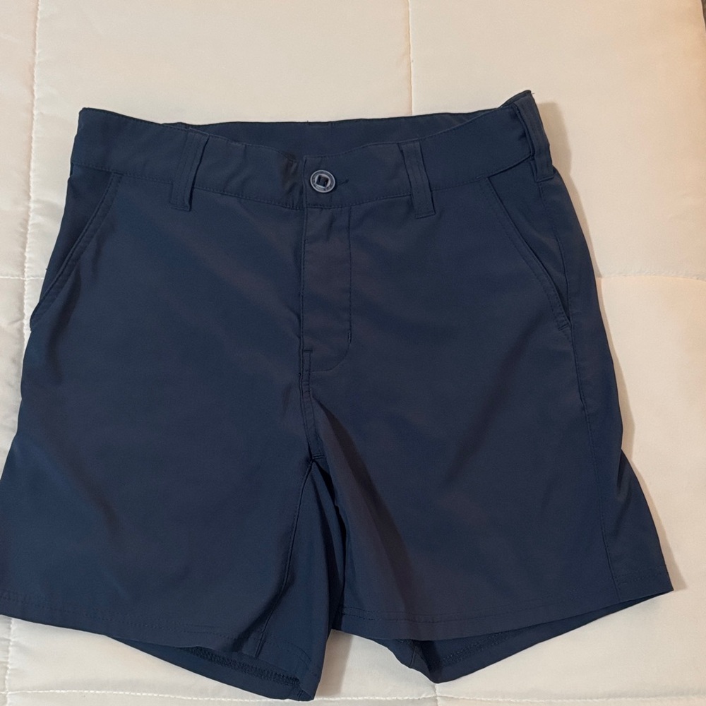 Huk Navy Flat-Front Performance Shorts